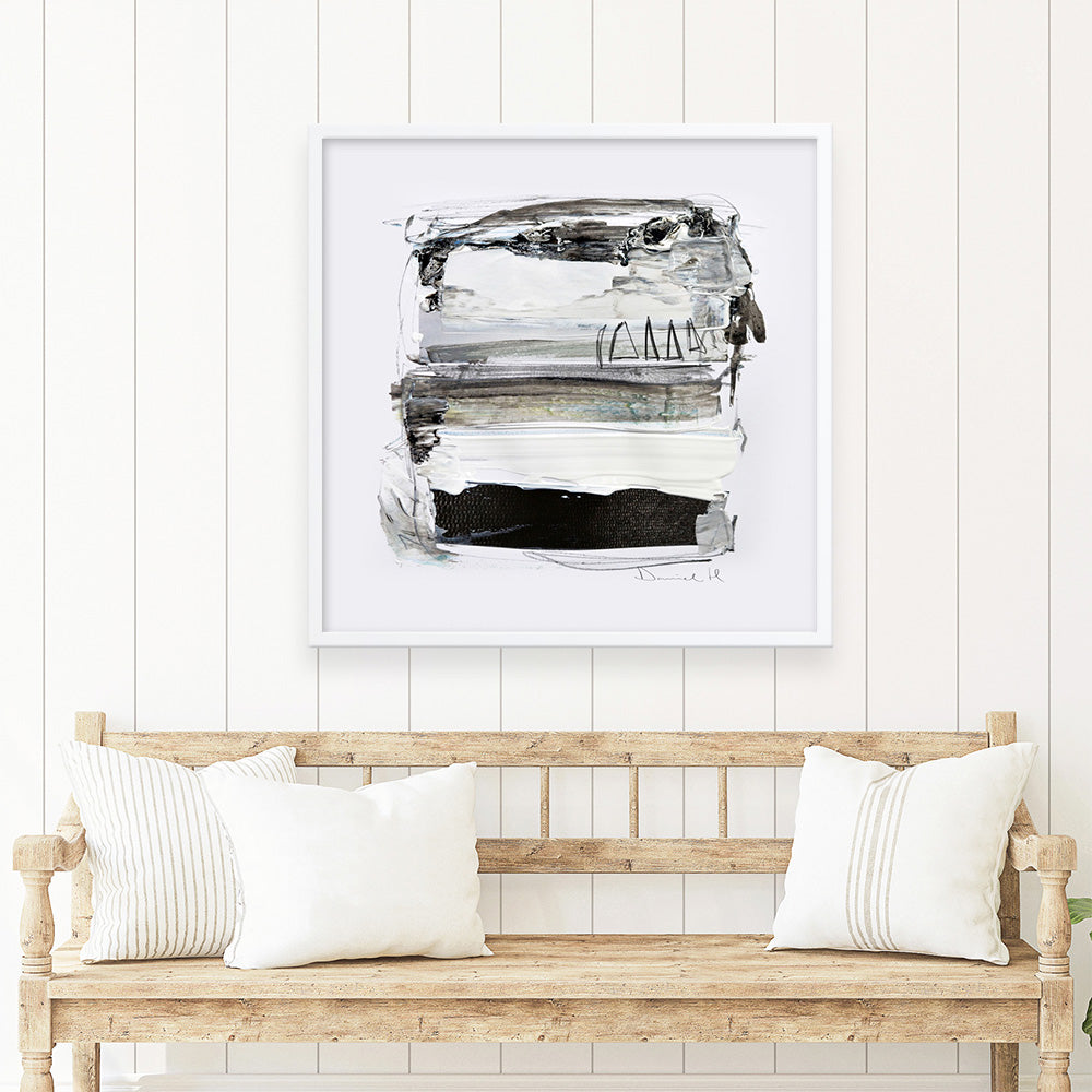 Shop Neutral Tones (Square) Art Print a painted abstract themed wall art print from The Print Emporium wall artwork collection - Buy Australian made fine art painting style poster and framed prints for the home and your interior decor room, TPE-DH-299-AP