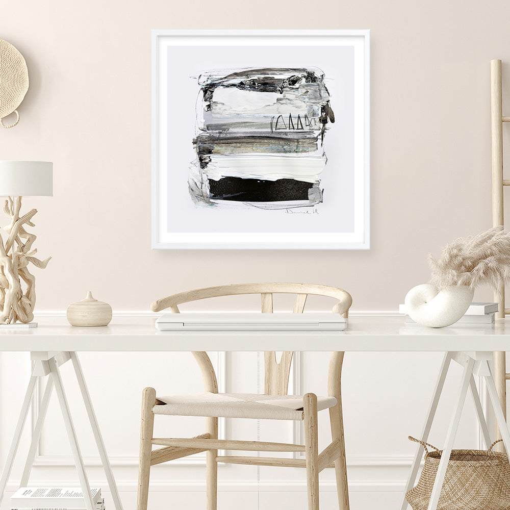 Shop Neutral Tones (Square) Art Print a painted abstract themed wall art print from The Print Emporium wall artwork collection - Buy Australian made fine art painting style poster and framed prints for the home and your interior decor room, TPE-DH-299-AP