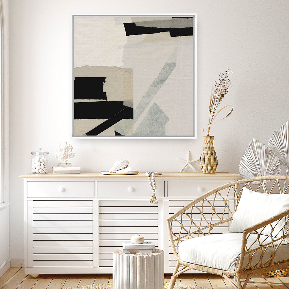 Shop Neutrals (Square) Canvas Print a painted abstract themed framed canvas wall art print from The Print Emporium artwork collection - Buy Australian made fine art painting style stretched canvas prints for the home and your interior decor space, TPE-DH-301-CA-40X40-NF