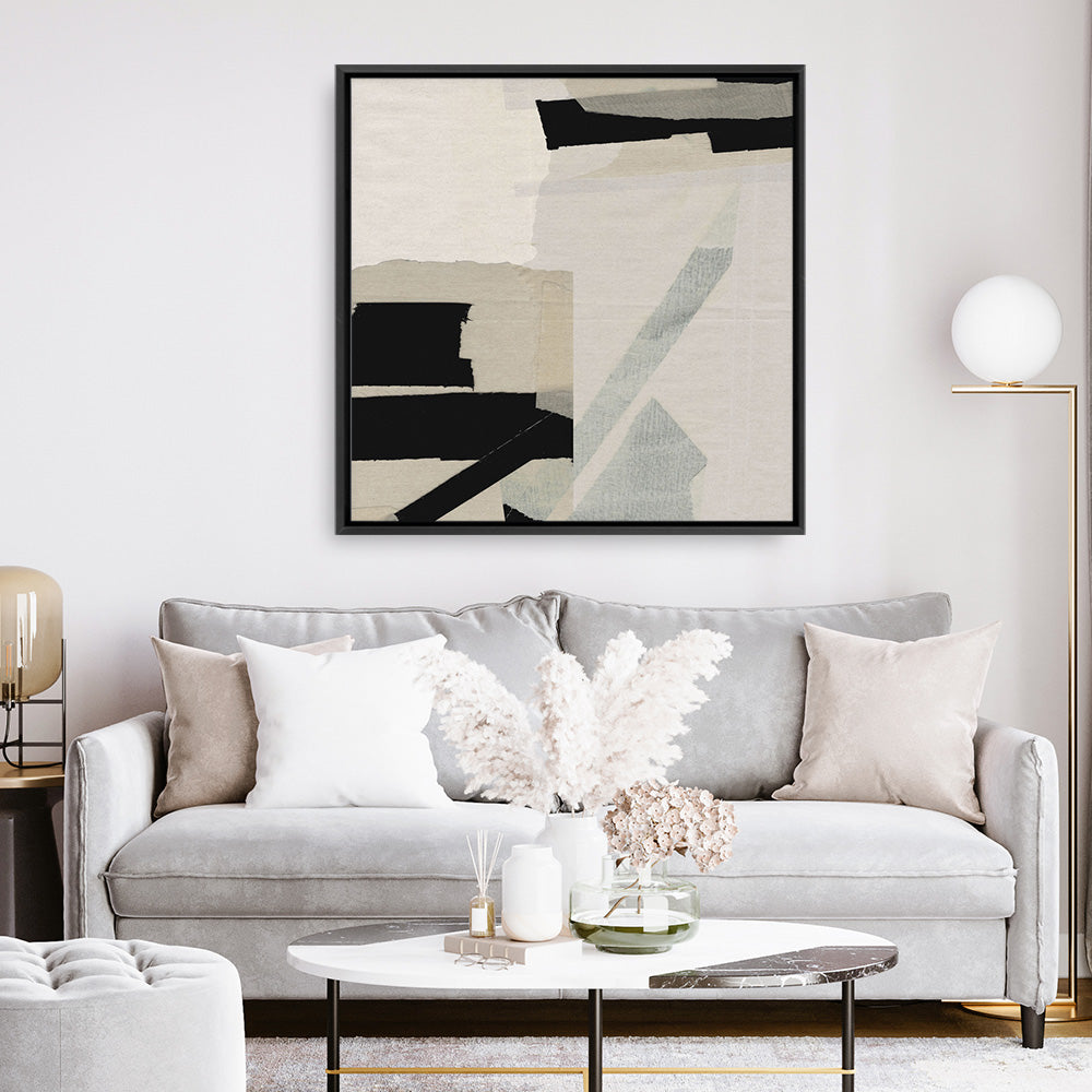 Shop Neutrals (Square) Canvas Print a painted abstract themed framed canvas wall art print from The Print Emporium artwork collection - Buy Australian made fine art painting style stretched canvas prints for the home and your interior decor space, TPE-DH-301-CA-40X40-NF