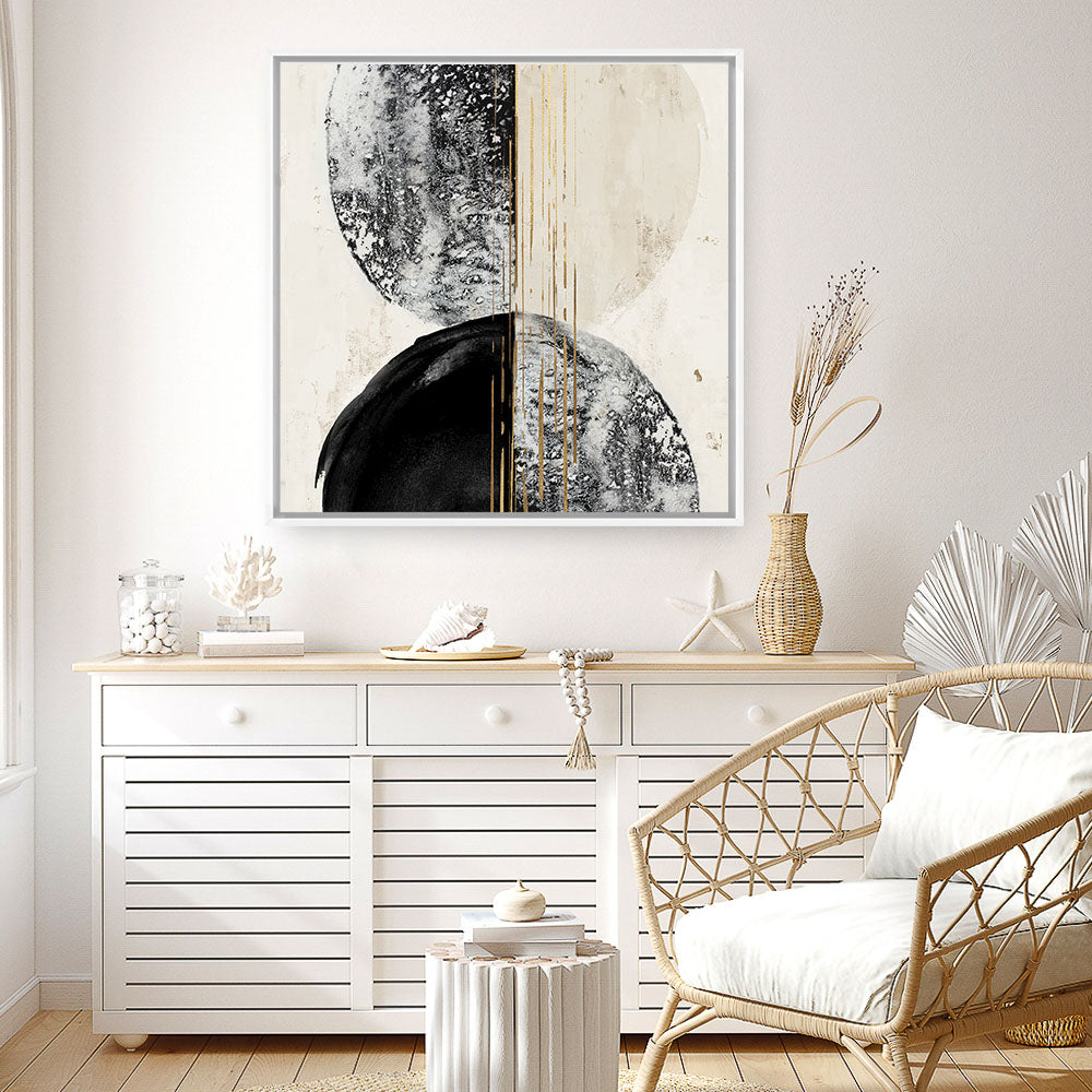 Shop New Balance I (Square) Canvas Print a painted abstract themed framed canvas wall art print from The Print Emporium artwork collection - Buy Australian made fine art painting style stretched canvas prints for the home and your interior decor space, TPE-PC-EW465-CA-40X40-NF