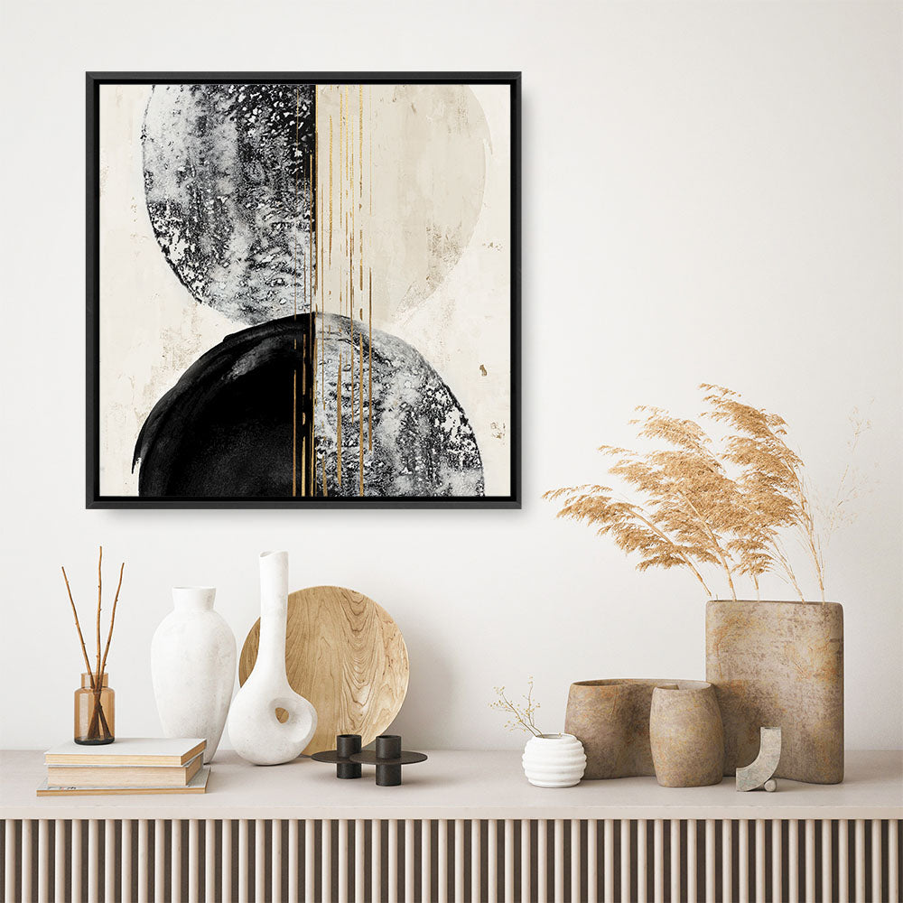 Shop New Balance I (Square) Canvas Print a painted abstract themed framed canvas wall art print from The Print Emporium artwork collection - Buy Australian made fine art painting style stretched canvas prints for the home and your interior decor space, TPE-PC-EW465-CA-40X40-NF