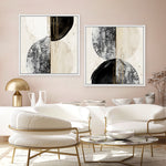 Shop New Balance II (Square) Canvas Print a painted abstract themed framed canvas wall art print from The Print Emporium artwork collection - Buy Australian made fine art painting style stretched canvas prints for the home and your interior decor space, TPE-PC-EW466-CA-40X40-NF