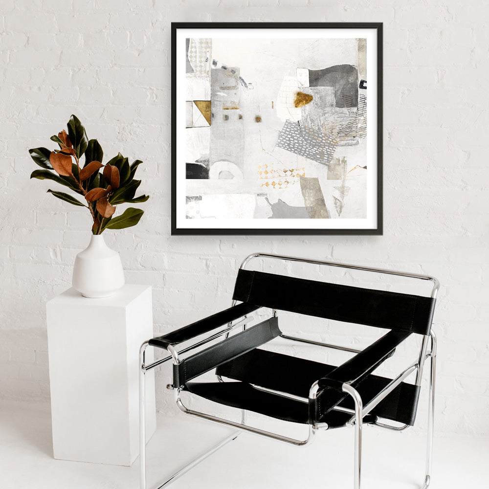 Shop New Bridge (Square) Art Print a painted abstract themed wall art print from The Print Emporium wall artwork collection - Buy Australian made fine art painting style poster and framed prints for the home and your interior decor room, TPE-PC-AH002-AP