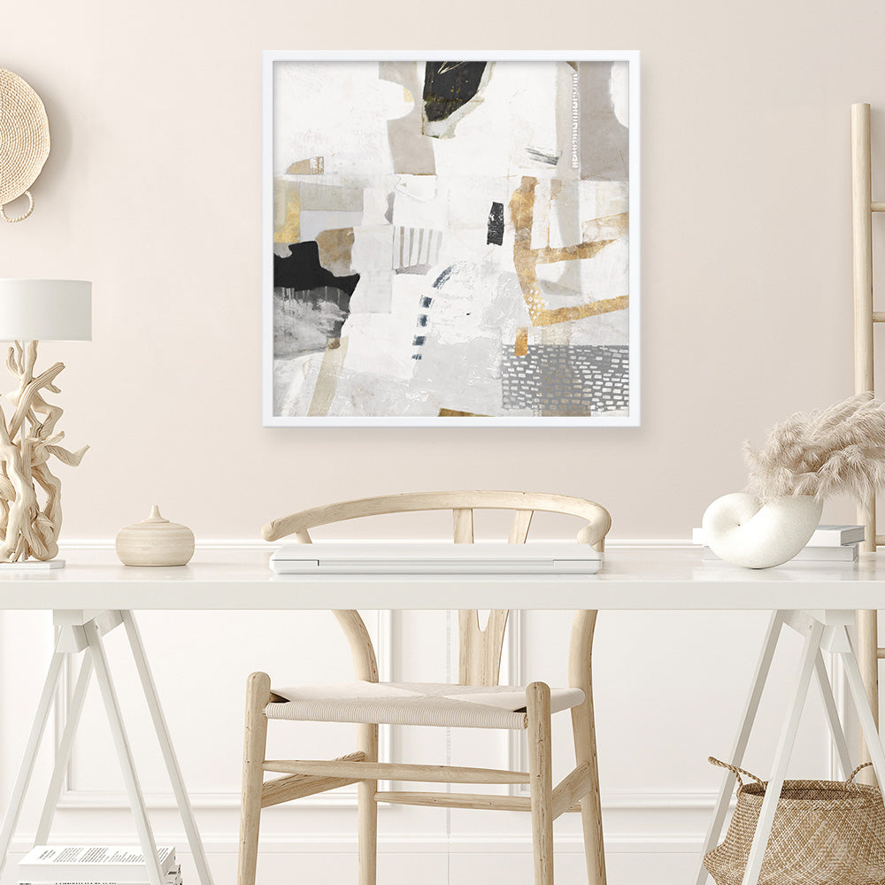 Shop New Connections (Square) Art Print a painted abstract themed wall art print from The Print Emporium wall artwork collection - Buy Australian made fine art painting style poster and framed prints for the home and your interior decor room, TPE-PC-AH003-AP