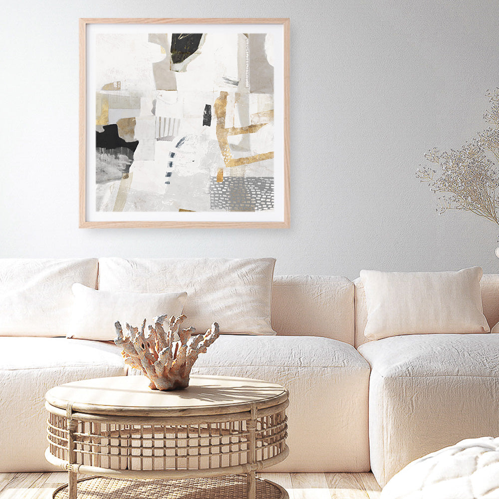 Shop New Connections (Square) Art Print a painted abstract themed wall art print from The Print Emporium wall artwork collection - Buy Australian made fine art painting style poster and framed prints for the home and your interior decor room, TPE-PC-AH003-AP