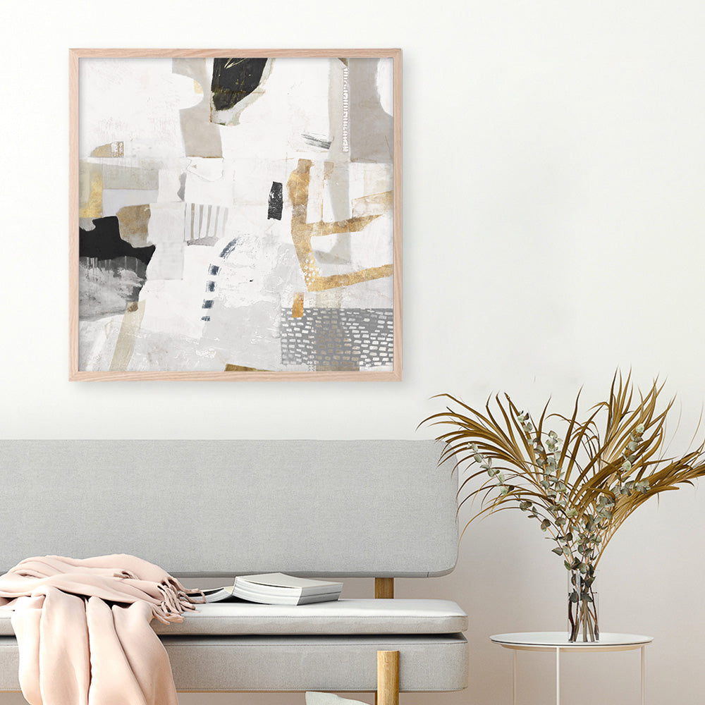 Shop New Connections (Square) Art Print a painted abstract themed wall art print from The Print Emporium wall artwork collection - Buy Australian made fine art painting style poster and framed prints for the home and your interior decor room, TPE-PC-AH003-AP