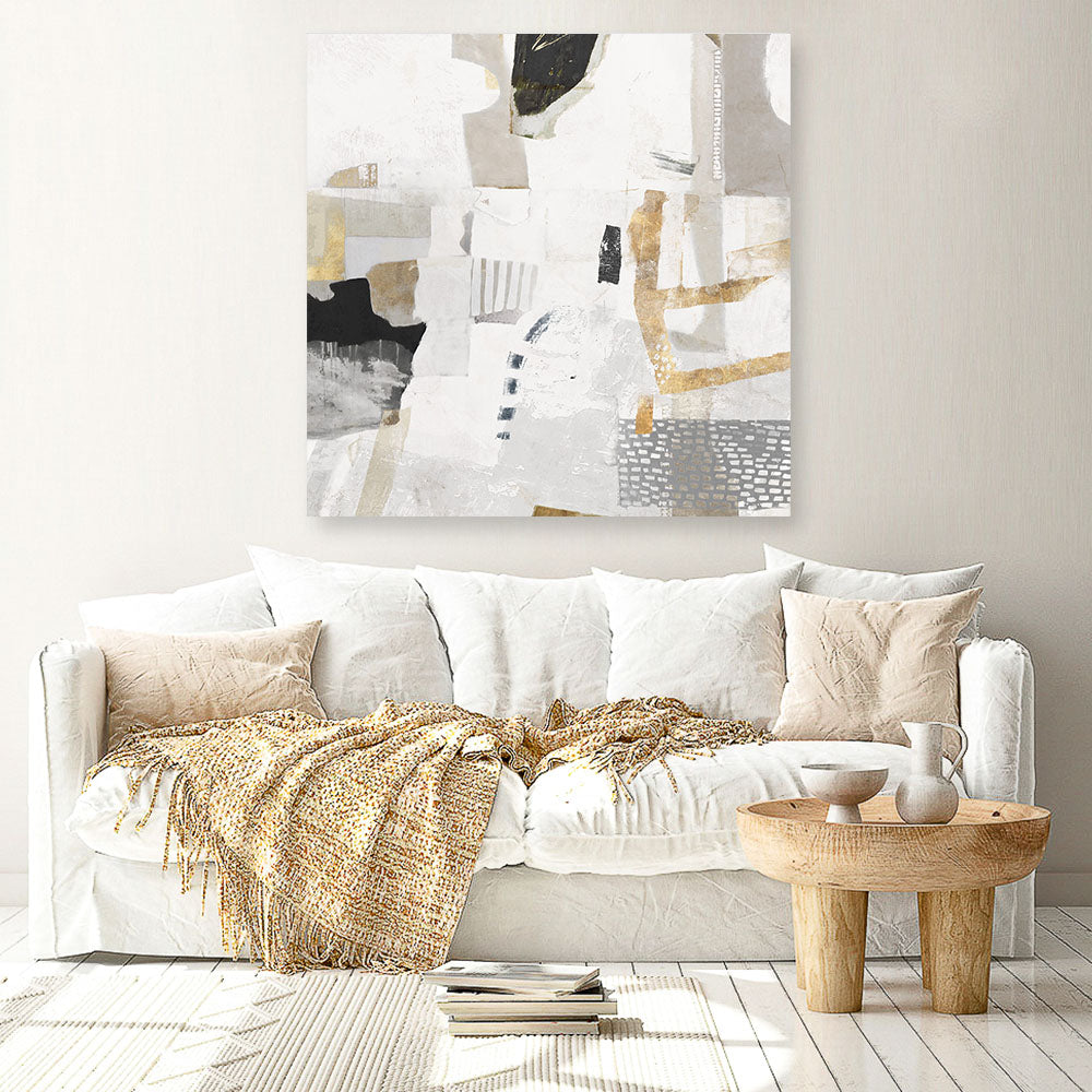Shop New Connections (Square) Canvas Print a painted abstract themed framed canvas wall art print from The Print Emporium artwork collection - Buy Australian made fine art painting style stretched canvas prints for the home and your interior decor space, TPE-PC-AH003-CA-40X40-NF