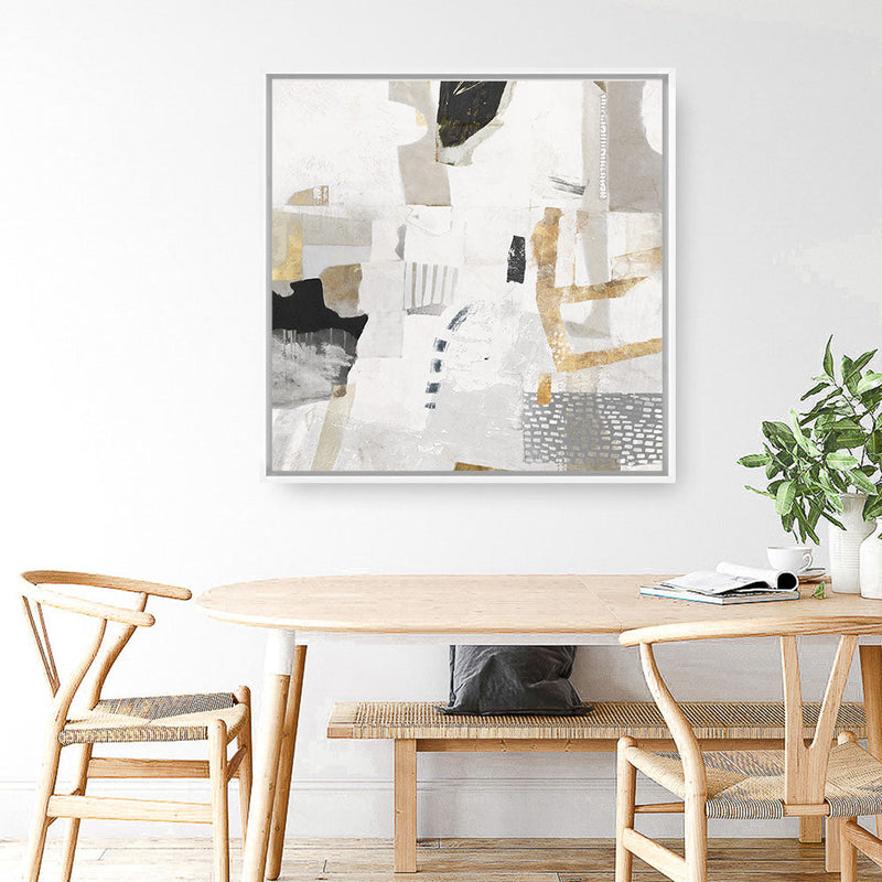 Shop New Connections (Square) Canvas Print a painted abstract themed framed canvas wall art print from The Print Emporium artwork collection - Buy Australian made fine art painting style stretched canvas prints for the home and your interior decor space, TPE-PC-AH003-CA-40X40-NF