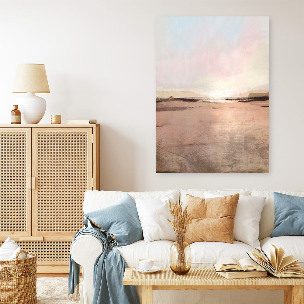 Shop New Dawn Canvas Print a painted abstract themed framed canvas wall art print from The Print Emporium artwork collection - Buy Australian made fine art painting style stretched canvas prints for the home and your interior decor space, TPE-DH-108-CA-35X46-NF