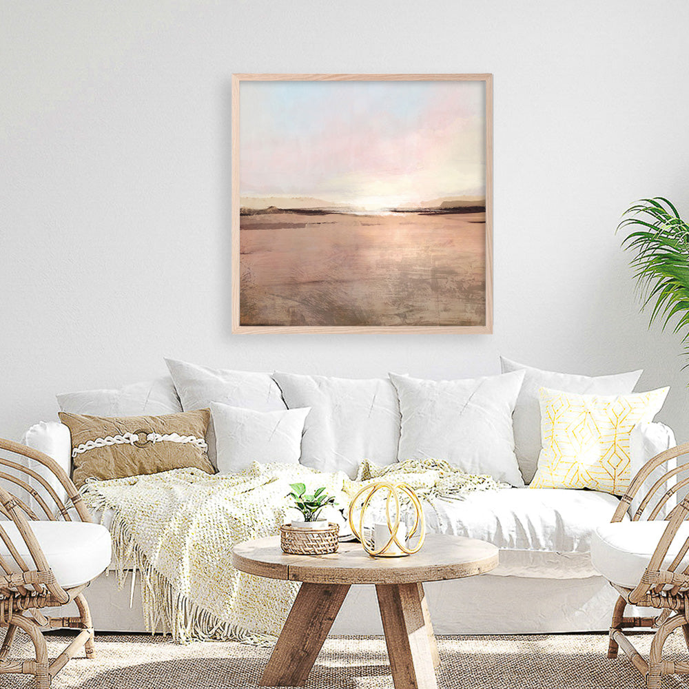 Shop New Dawn (Square) Art Print a painted abstract themed wall art print from The Print Emporium wall artwork collection - Buy Australian made fine art painting style poster and framed prints for the home and your interior decor room, TPE-DH-331-AP