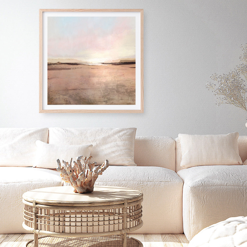 Shop New Dawn (Square) Art Print a painted abstract themed wall art print from The Print Emporium wall artwork collection - Buy Australian made fine art painting style poster and framed prints for the home and your interior decor room, TPE-DH-331-AP