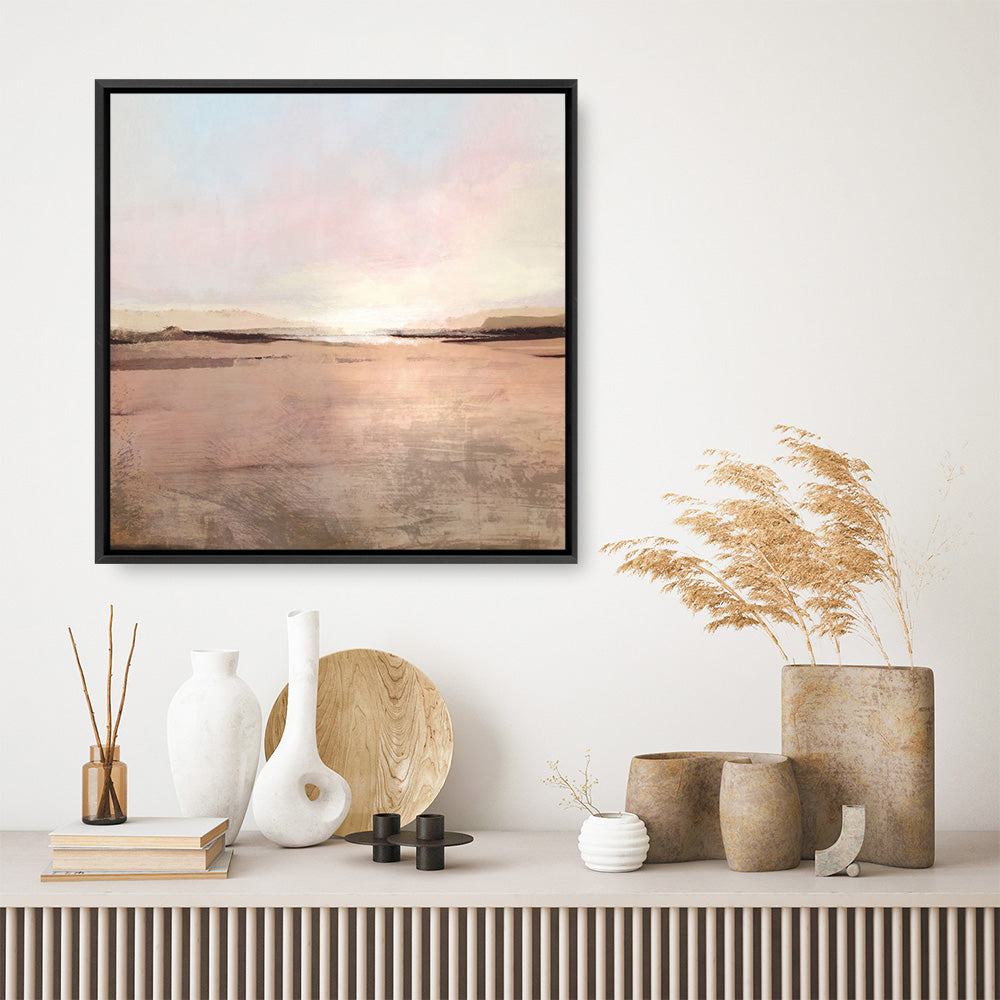 Shop New Dawn (Square) Canvas Print a painted abstract themed framed canvas wall art print from The Print Emporium artwork collection - Buy Australian made fine art painting style stretched canvas prints for the home and your interior decor space, TPE-DH-331-CA-40X40-NF