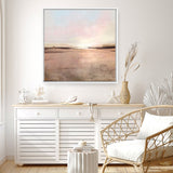 Shop New Dawn (Square) Canvas Print a painted abstract themed framed canvas wall art print from The Print Emporium artwork collection - Buy Australian made fine art painting style stretched canvas prints for the home and your interior decor space, TPE-DH-331-CA-40X40-NF