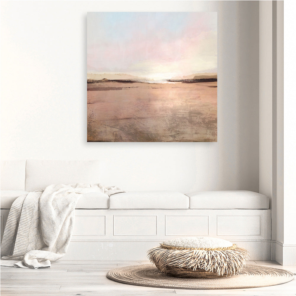Shop New Dawn (Square) Canvas Print a painted abstract themed framed canvas wall art print from The Print Emporium artwork collection - Buy Australian made fine art painting style stretched canvas prints for the home and your interior decor space, TPE-DH-331-CA-40X40-NF