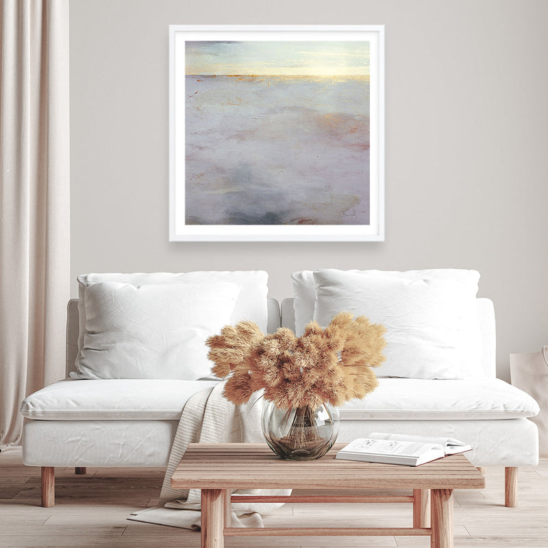 Shop New Day (Square) Art Print a painted abstract themed wall art print from The Print Emporium wall artwork collection - Buy Australian made fine art painting style poster and framed prints for the home and your interior decor room, TPE-DH-167-AP