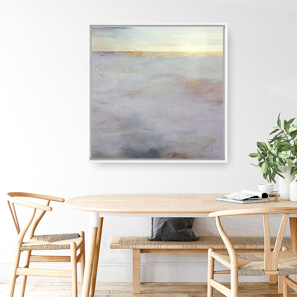 Shop New Day (Square) Canvas Print a painted abstract themed framed canvas wall art print from The Print Emporium artwork collection - Buy Australian made fine art painting style stretched canvas prints for the home and your interior decor space, TPE-DH-167-CA-40X40-NF