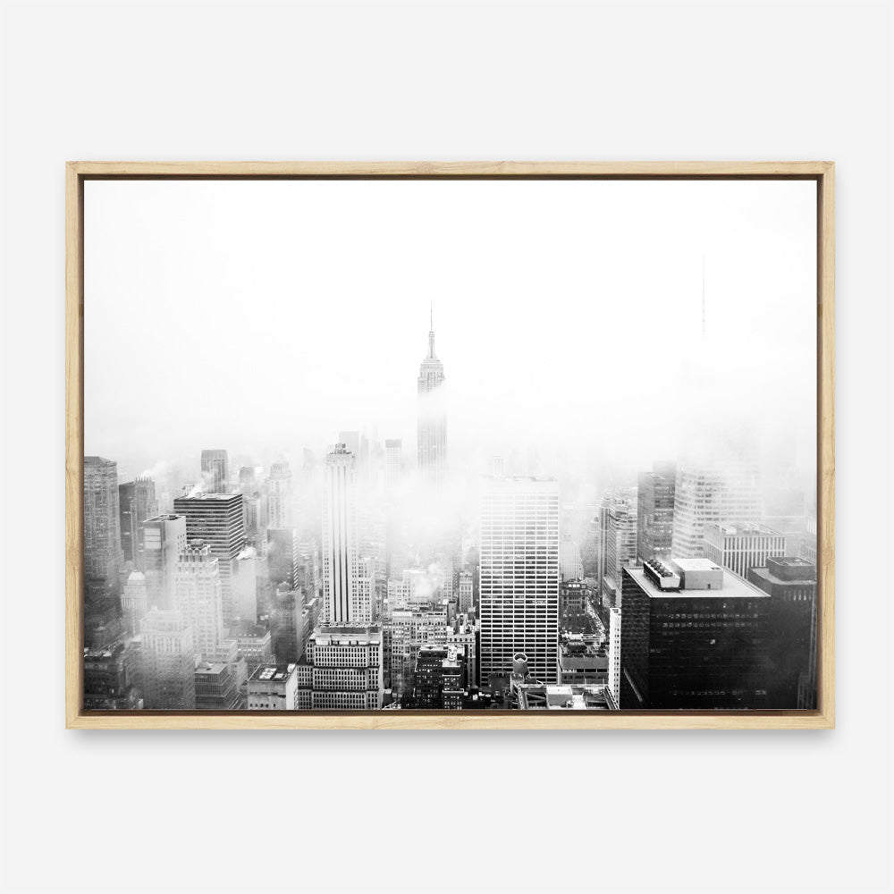Shop New York Fog Photo Canvas Print a photography framed stretched canvas print from The Print Emporium wall artwork collection - Buy Australian made prints for the home and your interior decor space, TPE-604-CA-35X46-NF