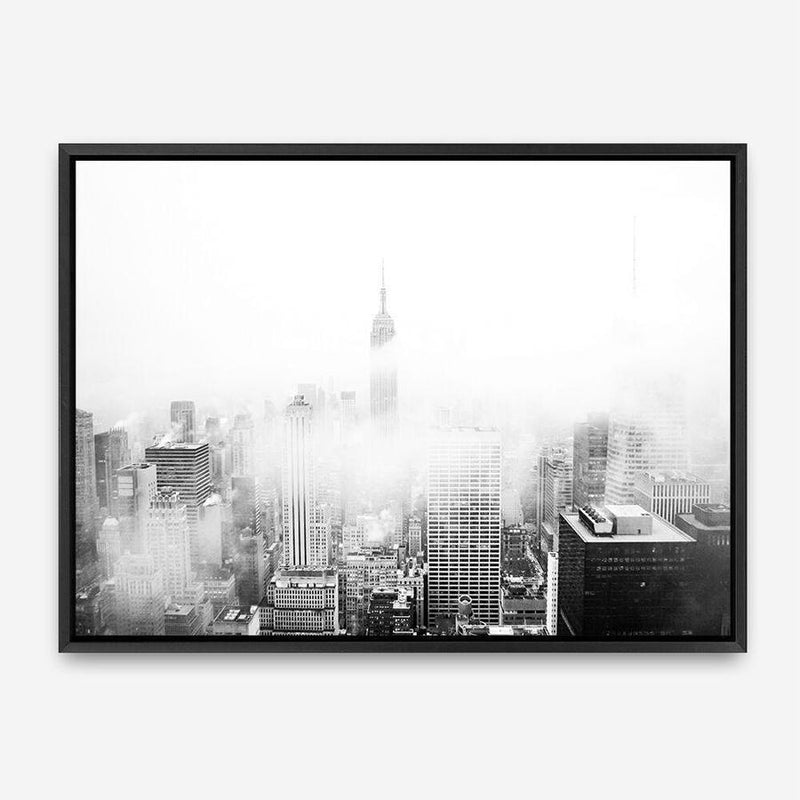 Shop New York Fog Photo Canvas Print a photography framed stretched canvas print from The Print Emporium wall artwork collection - Buy Australian made prints for the home and your interior decor space, TPE-604-CA-35X46-NF