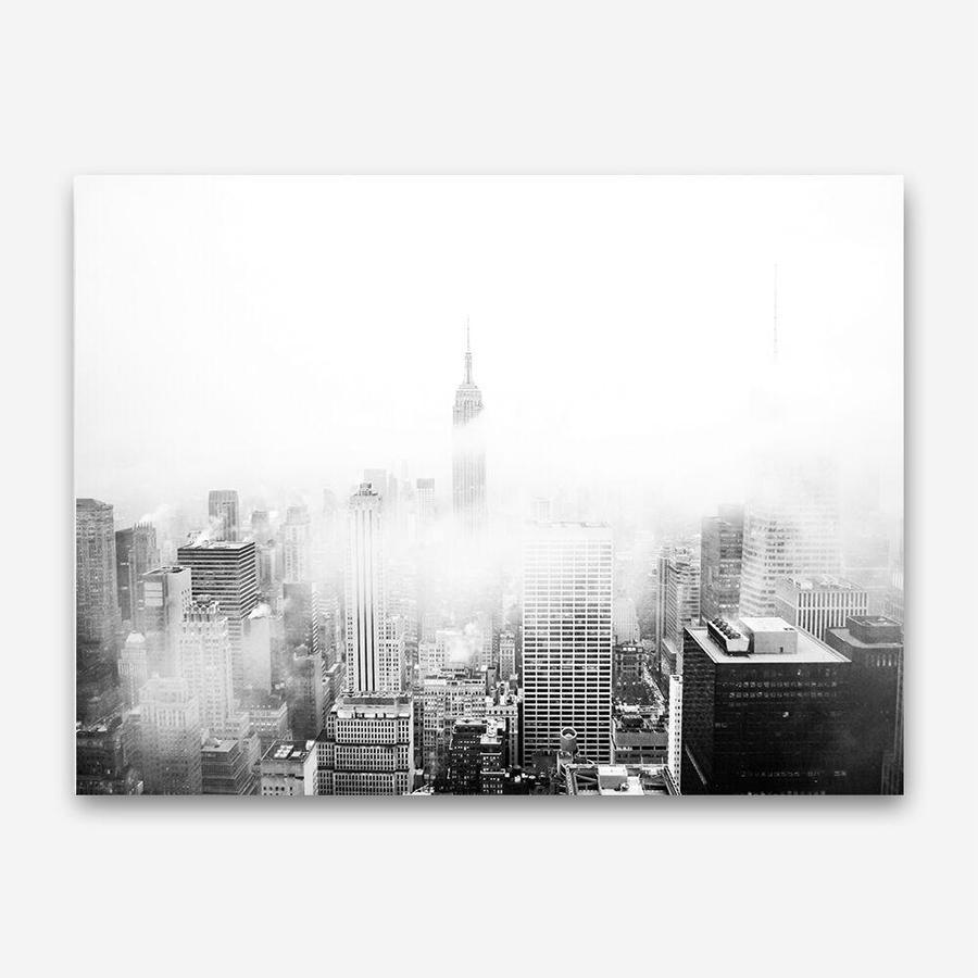 Shop New York Fog Photo Canvas Print a photography framed stretched canvas print from The Print Emporium wall artwork collection - Buy Australian made prints for the home and your interior decor space, TPE-604-CA-35X46-NF