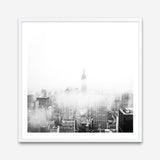 Shop New York Fog (Square) Photo Art Print a photography wall art print from The Print Emporium wall artwork collection - Buy Australian made fine art poster and framed prints for the home and your interior decor room, TPE-605-AP