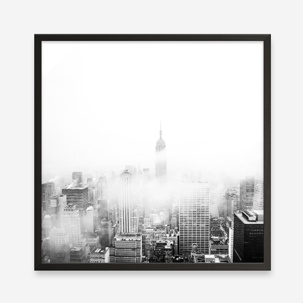 Shop New York Fog (Square) Photo Art Print a photography wall art print from The Print Emporium wall artwork collection - Buy Australian made fine art poster and framed prints for the home and your interior decor room, TPE-605-AP