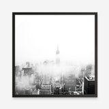 Shop New York Fog (Square) Photo Art Print a photography wall art print from The Print Emporium wall artwork collection - Buy Australian made fine art poster and framed prints for the home and your interior decor room, TPE-605-AP