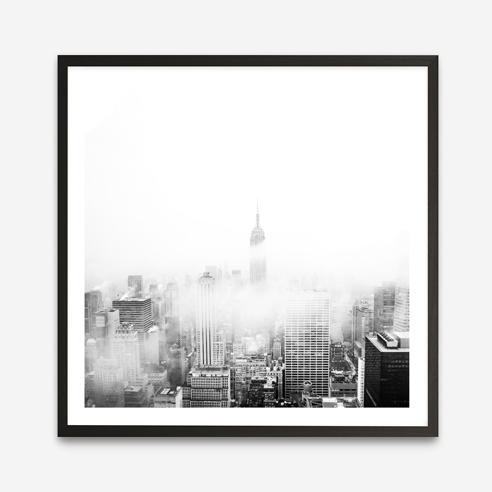 Shop New York Fog (Square) Photo Art Print a photography wall art print from The Print Emporium wall artwork collection - Buy Australian made fine art poster and framed prints for the home and your interior decor room, TPE-605-AP