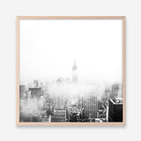 Shop New York Fog (Square) Photo Art Print a photography wall art print from The Print Emporium wall artwork collection - Buy Australian made fine art poster and framed prints for the home and your interior decor room, TPE-605-AP