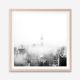 Shop New York Fog (Square) Photo Art Print a photography wall art print from The Print Emporium wall artwork collection - Buy Australian made fine art poster and framed prints for the home and your interior decor room, TPE-605-AP