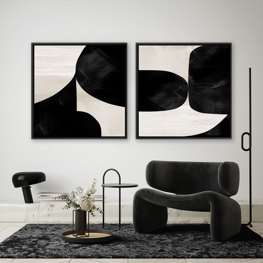 Shop Night Set 2 (Square) Canvas Print a painted abstract themed framed canvas wall art print from The Print Emporium artwork collection - Buy Australian made fine art painting style stretched canvas prints for the home and your interior decor space, TPE-DH-303-CA-40X40-NF