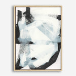 Shop Noir Shapes I Canvas Print a painted abstract themed framed canvas wall art print from The Print Emporium artwork collection - Buy Australian made fine art painting style stretched canvas prints for the home and your interior decor space, TPE-PC-WZ561-CA-35X46-NF