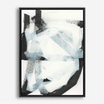 Shop Noir Shapes I Canvas Print a painted abstract themed framed canvas wall art print from The Print Emporium artwork collection - Buy Australian made fine art painting style stretched canvas prints for the home and your interior decor space, TPE-PC-WZ561-CA-35X46-NF
