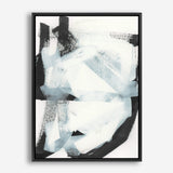 Shop Noir Shapes I Canvas Print a painted abstract themed framed canvas wall art print from The Print Emporium artwork collection - Buy Australian made fine art painting style stretched canvas prints for the home and your interior decor space, TPE-PC-WZ561-CA-35X46-NF