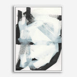 Shop Noir Shapes I Canvas Print a painted abstract themed framed canvas wall art print from The Print Emporium artwork collection - Buy Australian made fine art painting style stretched canvas prints for the home and your interior decor space, TPE-PC-WZ561-CA-35X46-NF