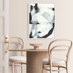 Shop Noir Shapes I Canvas Print a painted abstract themed framed canvas wall art print from The Print Emporium artwork collection - Buy Australian made fine art painting style stretched canvas prints for the home and your interior decor space, TPE-PC-WZ561-CA-35X46-NF