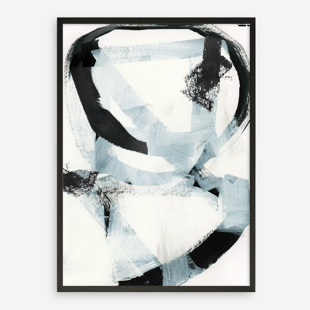Shop Noir Shapes II Art Print a painted abstract themed wall art print from The Print Emporium wall artwork collection - Buy Australian made fine art painting style poster and framed prints for the home and your interior decor room, TPE-PC-WZ562-AP