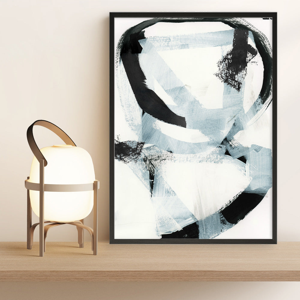 Shop Noir Shapes II Art Print a painted abstract themed wall art print from The Print Emporium wall artwork collection - Buy Australian made fine art painting style poster and framed prints for the home and your interior decor room, TPE-PC-WZ562-AP