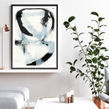 Shop Noir Shapes II Art Print a painted abstract themed wall art print from The Print Emporium wall artwork collection - Buy Australian made fine art painting style poster and framed prints for the home and your interior decor room, TPE-PC-WZ562-AP
