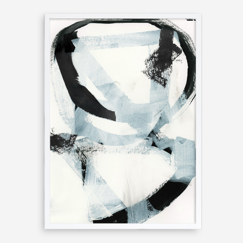 Shop Noir Shapes II Art Print a painted abstract themed wall art print from The Print Emporium wall artwork collection - Buy Australian made fine art painting style poster and framed prints for the home and your interior decor room, TPE-PC-WZ562-AP