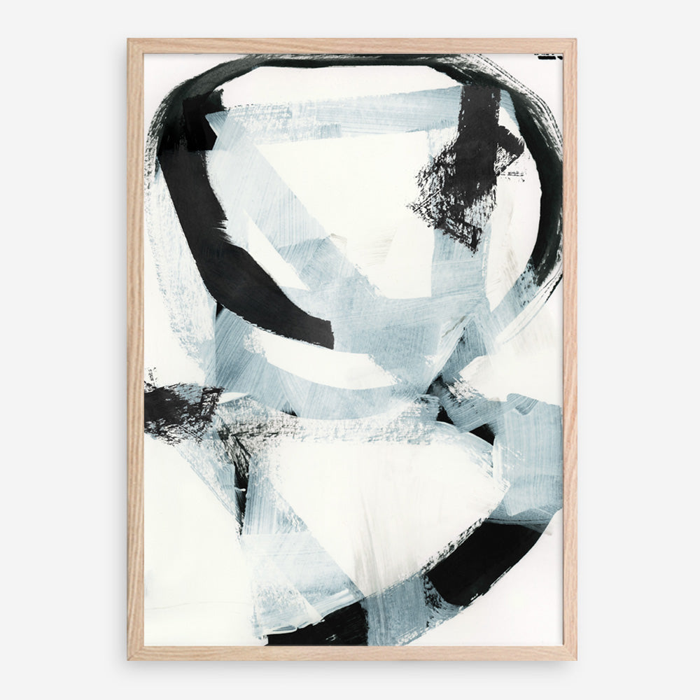 Shop Noir Shapes II Art Print a painted abstract themed wall art print from The Print Emporium wall artwork collection - Buy Australian made fine art painting style poster and framed prints for the home and your interior decor room, TPE-PC-WZ562-AP