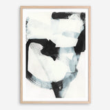 Shop Noir Shapes III Art Print a painted abstract themed wall art print from The Print Emporium wall artwork collection - Buy Australian made fine art painting style poster and framed prints for the home and your interior decor room, TPE-PC-WZ563-AP