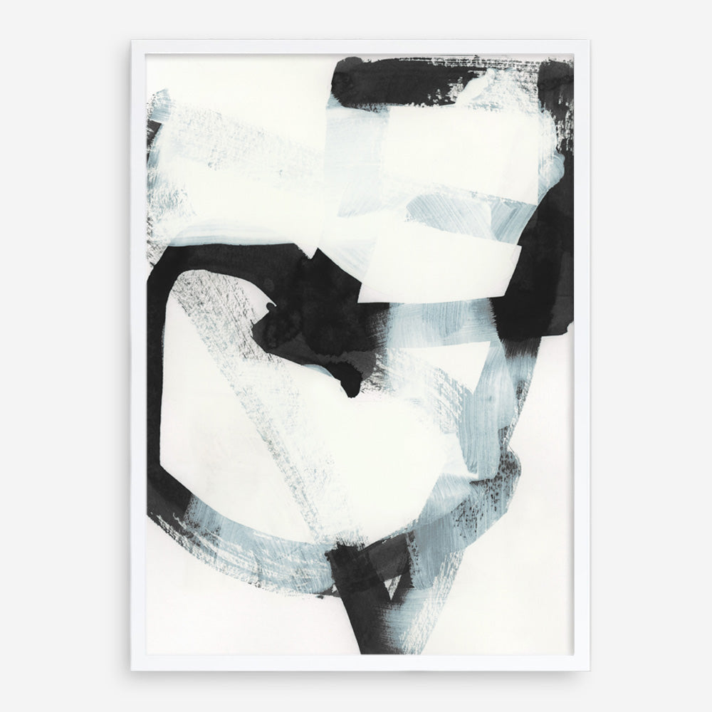 Shop Noir Shapes III Art Print a painted abstract themed wall art print from The Print Emporium wall artwork collection - Buy Australian made fine art painting style poster and framed prints for the home and your interior decor room, TPE-PC-WZ563-AP