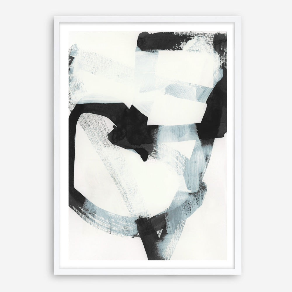 Shop Noir Shapes III Art Print a painted abstract themed wall art print from The Print Emporium wall artwork collection - Buy Australian made fine art painting style poster and framed prints for the home and your interior decor room, TPE-PC-WZ563-AP