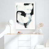 Shop Noir Shapes III Art Print a painted abstract themed wall art print from The Print Emporium wall artwork collection - Buy Australian made fine art painting style poster and framed prints for the home and your interior decor room, TPE-PC-WZ563-AP
