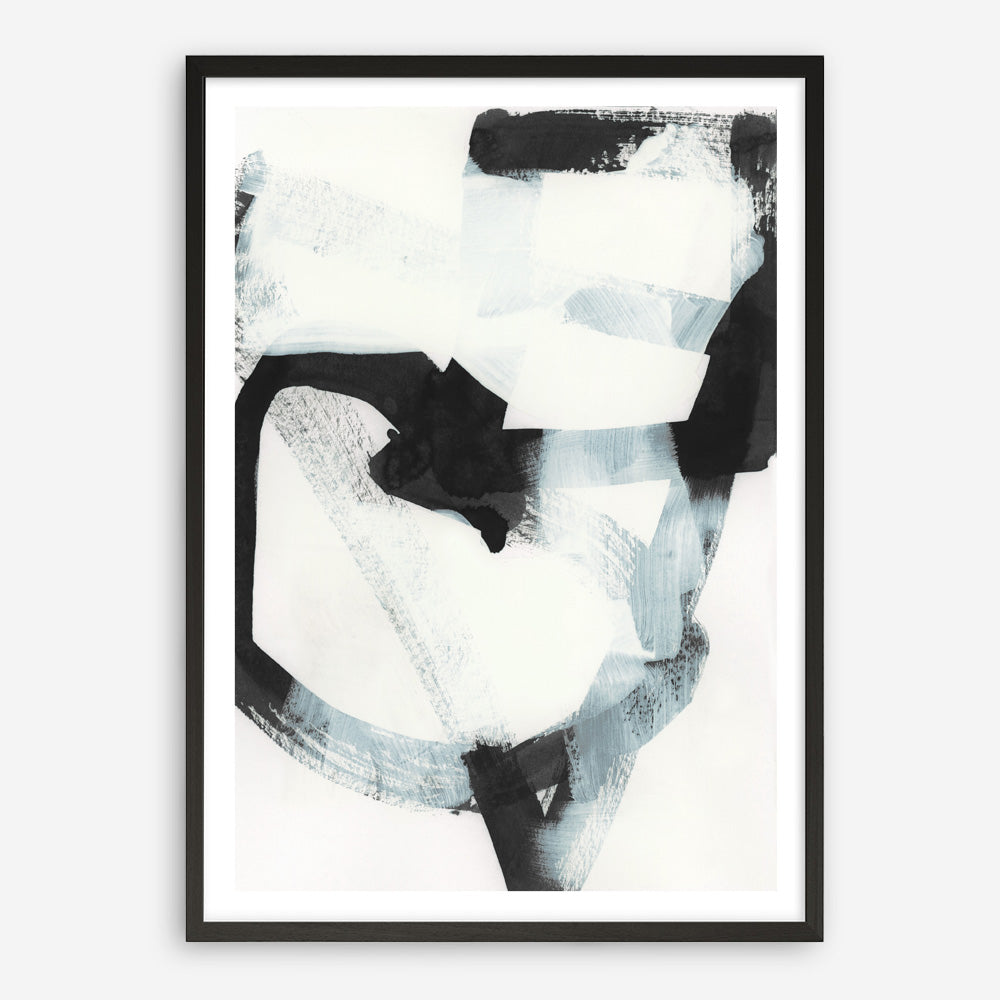 Shop Noir Shapes III Art Print a painted abstract themed wall art print from The Print Emporium wall artwork collection - Buy Australian made fine art painting style poster and framed prints for the home and your interior decor room, TPE-PC-WZ563-AP