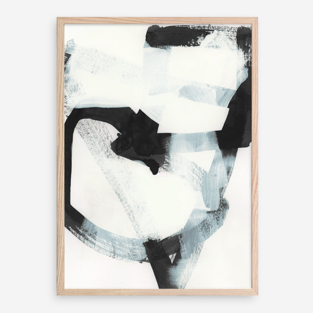Shop Noir Shapes III Art Print a painted abstract themed wall art print from The Print Emporium wall artwork collection - Buy Australian made fine art painting style poster and framed prints for the home and your interior decor room, TPE-PC-WZ563-AP