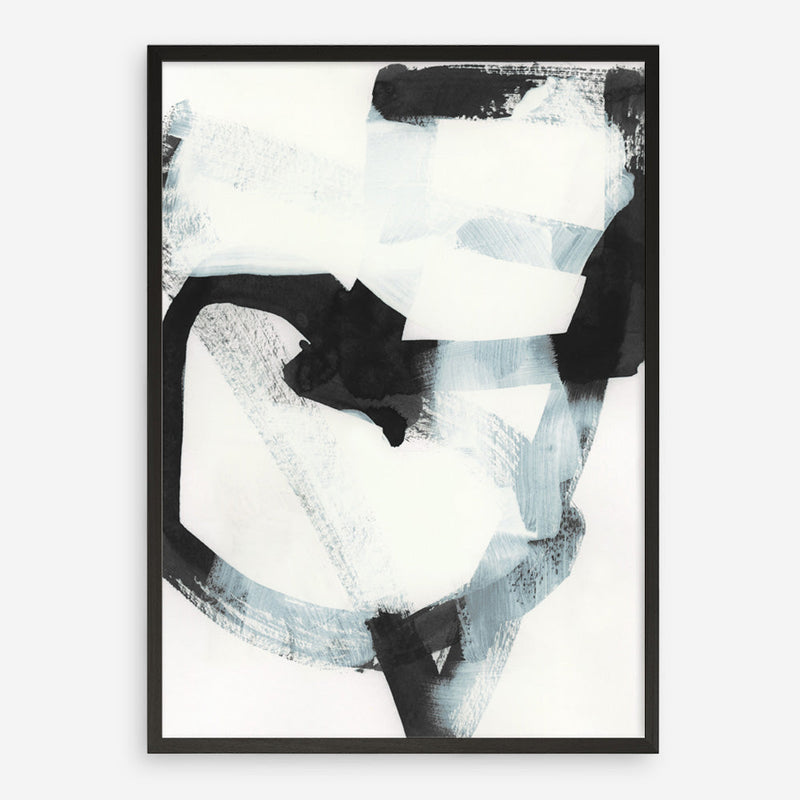 Shop Noir Shapes III Art Print a painted abstract themed wall art print from The Print Emporium wall artwork collection - Buy Australian made fine art painting style poster and framed prints for the home and your interior decor room, TPE-PC-WZ563-AP