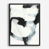 Shop Noir Shapes III Canvas Print a painted abstract themed framed canvas wall art print from The Print Emporium artwork collection - Buy Australian made fine art painting style stretched canvas prints for the home and your interior decor space, TPE-PC-WZ563-CA-35X46-NF