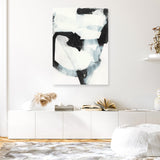 Shop Noir Shapes III Canvas Print a painted abstract themed framed canvas wall art print from The Print Emporium artwork collection - Buy Australian made fine art painting style stretched canvas prints for the home and your interior decor space, TPE-PC-WZ563-CA-35X46-NF